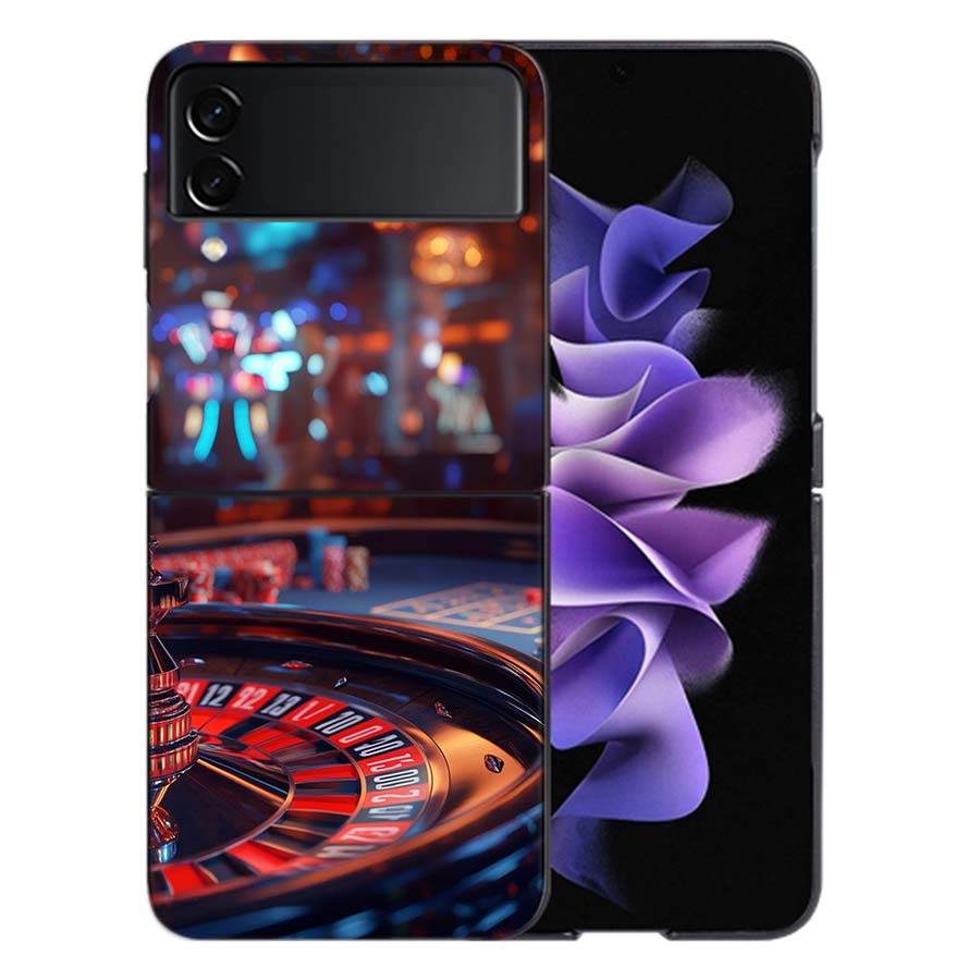 Russian Lucky Roulette Coque For Samsung Z Flip7 6 Galaxy Case Shockproof Z Flip5 Z Flip3 4 5G Hard Cover Phone TPU PC Hard Fun