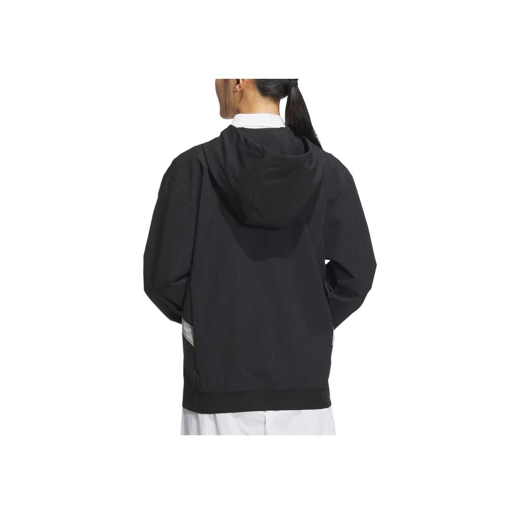 Adidas Waterproof Casual Loose Long Sleeve Jacket Unisex Jackets Black JG1374