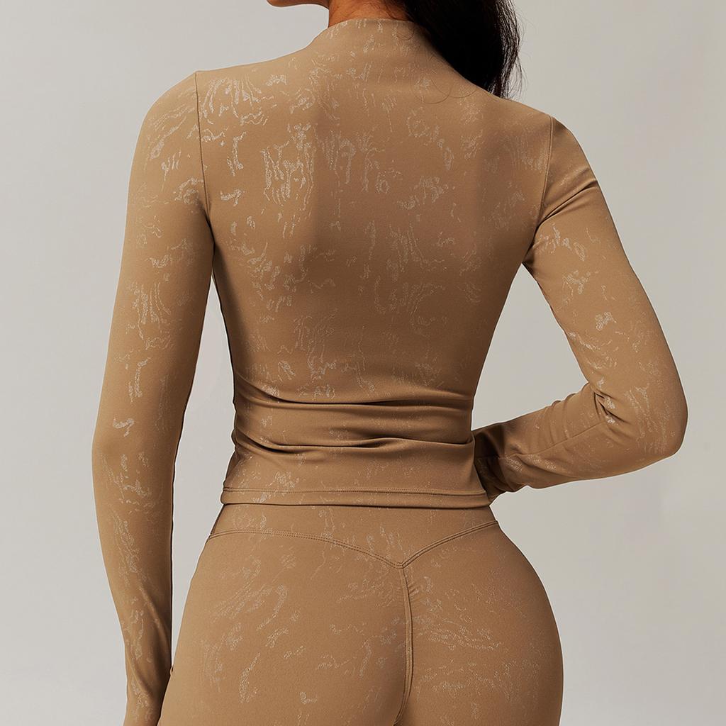 Sexy Tops Women Yoga Top Long Sleeve Running Shirts Quick Dry Fitness Gym Sport Wear T-shirts Solid Sports Hot Stamping Design