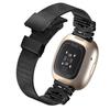 For Fitbit Sense/Versa 3 Rhinestone Decor Milanese Watchband Stainless Steel Watch Strap