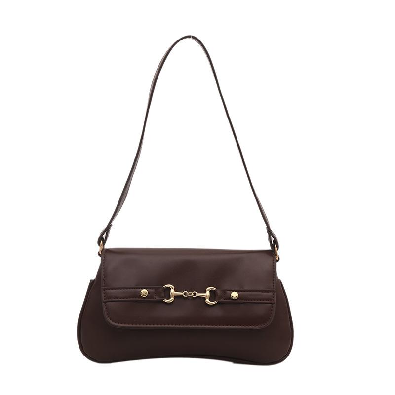 

Сумка подмышку с леопардовым принтом, литературная сумка-багет, новая весенняя, ретро, простая, с декоративной плечевой лямкой и пряжкой в виде подковы