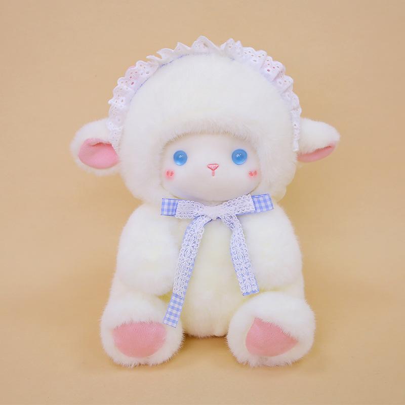 20-40cm Angel Lamb Plush Toy Decoration Sofa Back Cushion Comfort Companion Doll Soft Pillow Room Cute Little Sheep Girl Gift