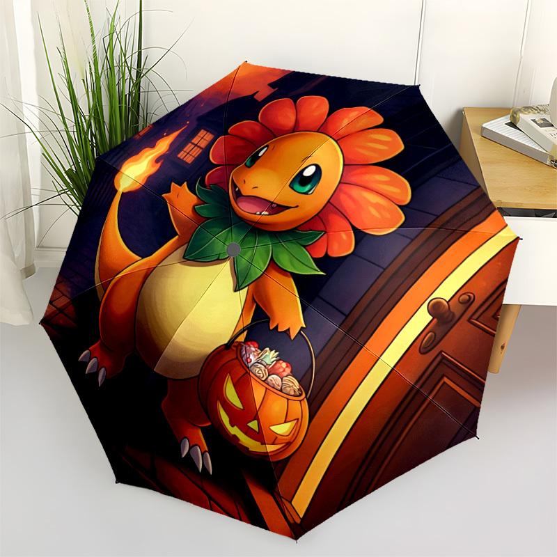 

1pc Charmander, Pokémon Automatic Open/Close Umbrella - Compact Travel Umbrella with 8-Rib Durable Frame, Portable for Commuting, yy251023024