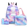 Zaino con cravatta Zaino per studenti Borsa per laptop Borsa per libri Set da 3 pezzi Lunch box termico