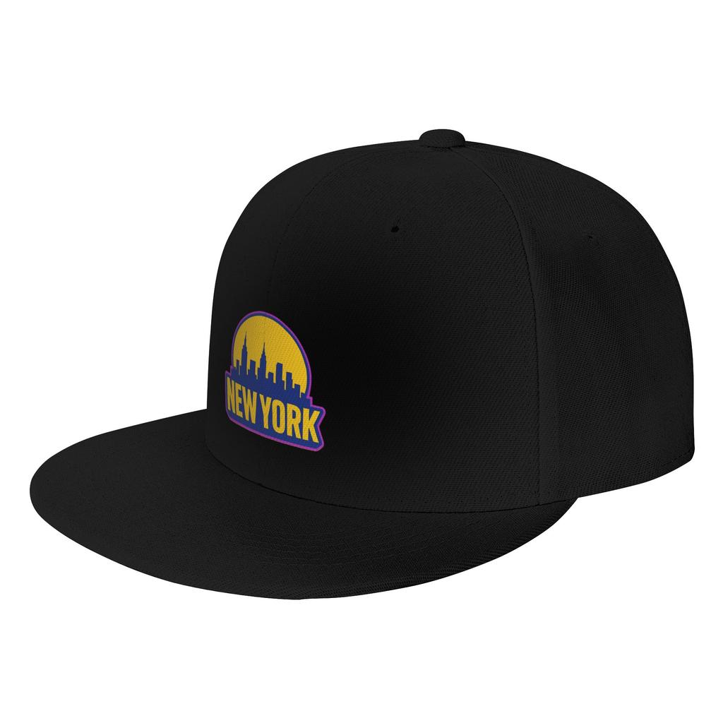 Fashion New York Retro s Skyline Neon Flat Brim Sun Hat Artistic Style Sun Hats