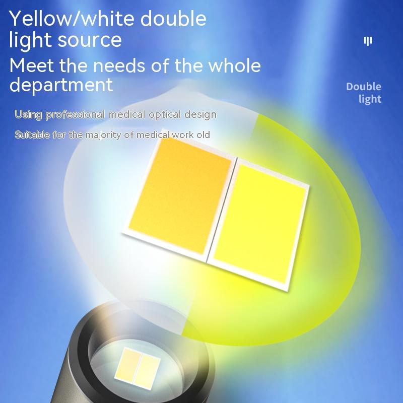 Medical Pocket LED Lamp Rechargeable Mini Penlight Dual Light Source Dentist Nurse First Aid Work Lighting Torch With Clip