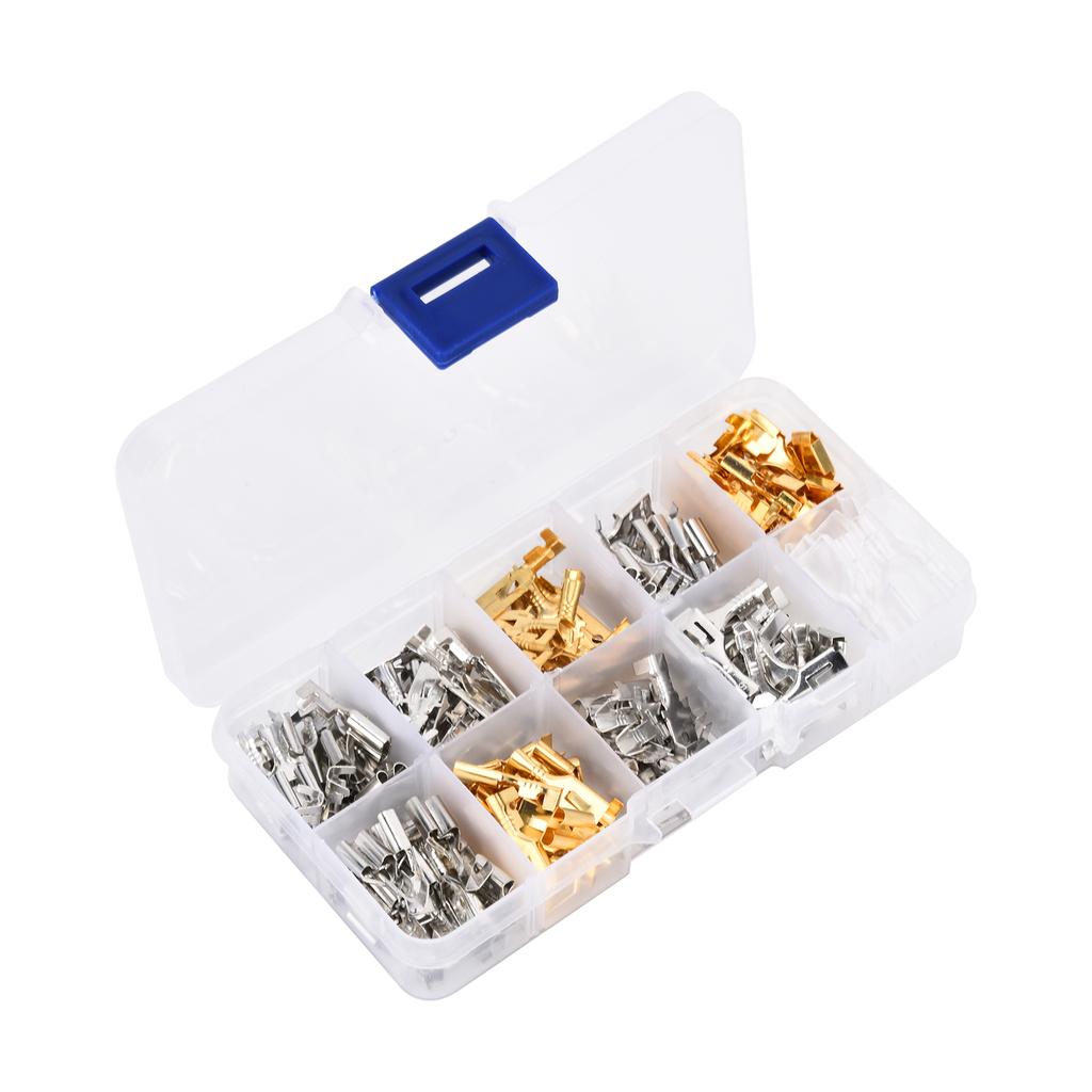 150Pcs Wire Terminals Brass Oxidation Resistance Corrosion Resistance High Conductivity Wire Crimp