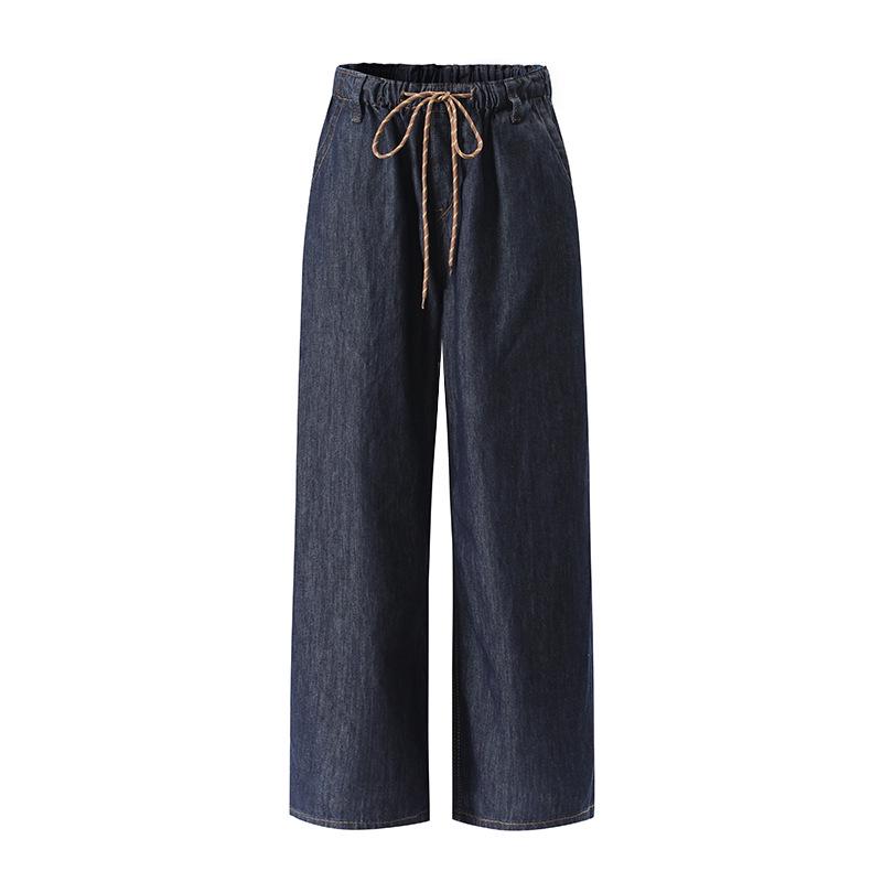 

Women s Original Denim Wide-Leg Drawstring Jeans - Style 5026 Extra Small