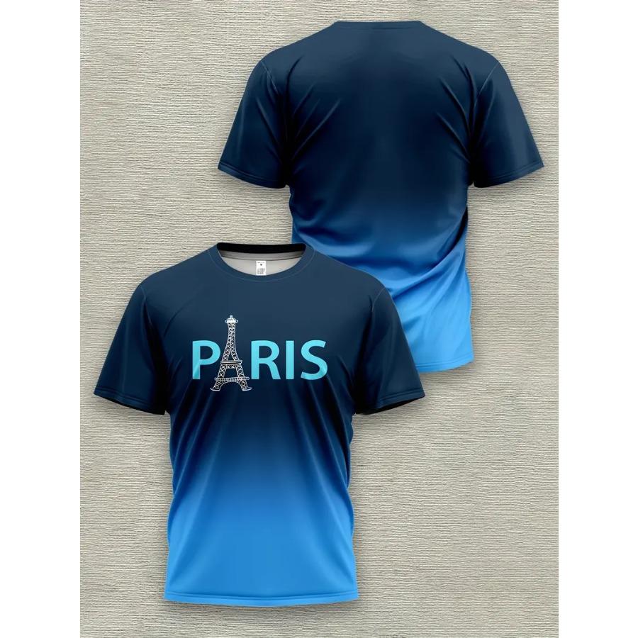 

Men s Gradient Color T-Shirts - Casual Short Sleeve Round Neck Tees with Ombre Print, Machine Washable All-Season Comfort for Outdoor 6XL