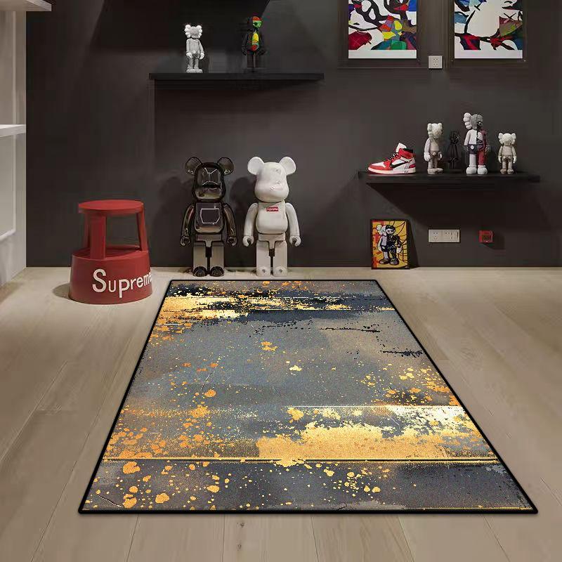 

Современный Абстрактный Нескользящий Декор Домашний Ковер Гостиная Мягкий Складной Большой Комнатный Ковер Без Ворса Легко Чистить Придверный Коврик 60*90cm