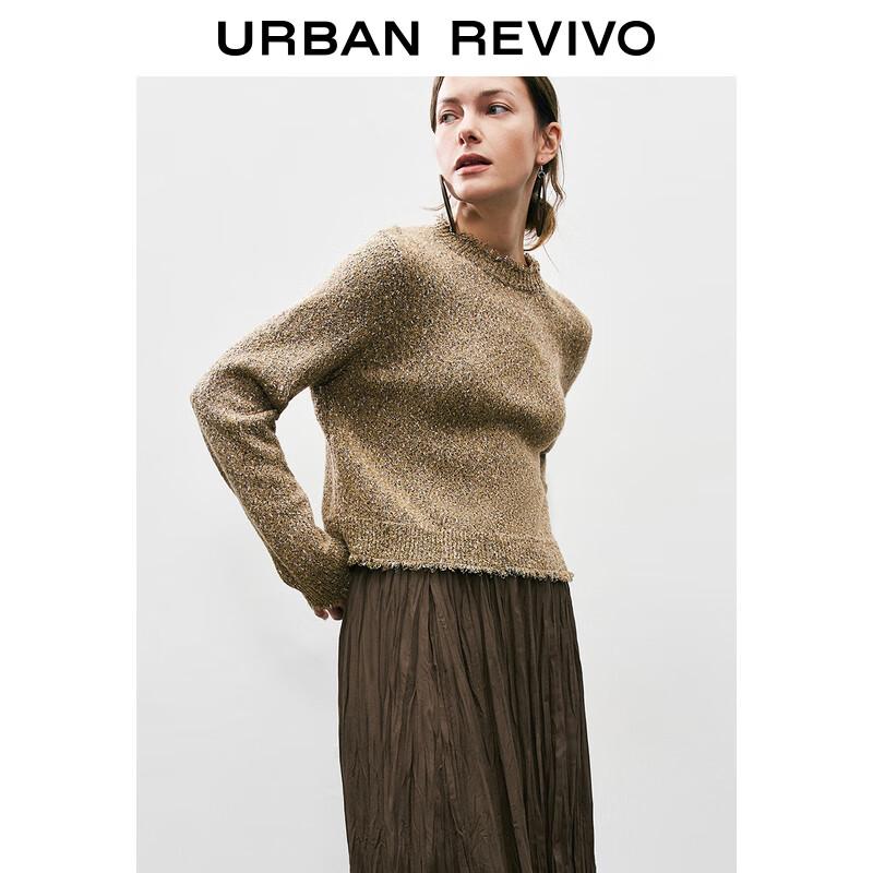UR Women's Autumn/Winter Textured Knit Sweater