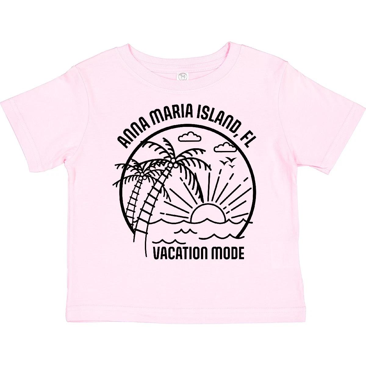 

Inktastic Summer Vacation Mode Anna Maria Island Florida Toddler kids boys T-Shirt Fun Kid 120