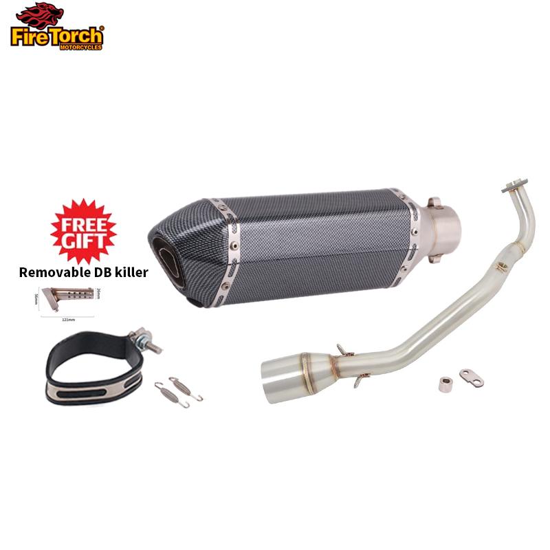 Slip On For YAMAHA Cygnus Gryphus 125cc Full System Motorcycle Exhaust Escape Moto Front Pipe Muffler With Reomvable DB Killer