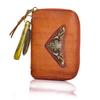 New Top Layer Cowhide Waist Hanging Key Bag for Men, Vintage Vegetable Tanned Leather, Hand Polished and Used Zipper, Home Key Bag