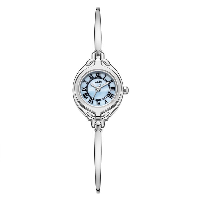

Womens Vintage Bracelet Watch With Quartz Movement For Casual Wear LightBlue