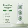 Portable USB Rechargeable High-Power Three-Blade Desktop Fan for Home and Outdoor Use