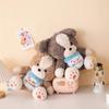 New Bib Dog Plush Toy Stuffed Cute Puppy Fluffy Pillow Room Decoration Sofa Cushion Kids Baby Christmas Birthday Gift