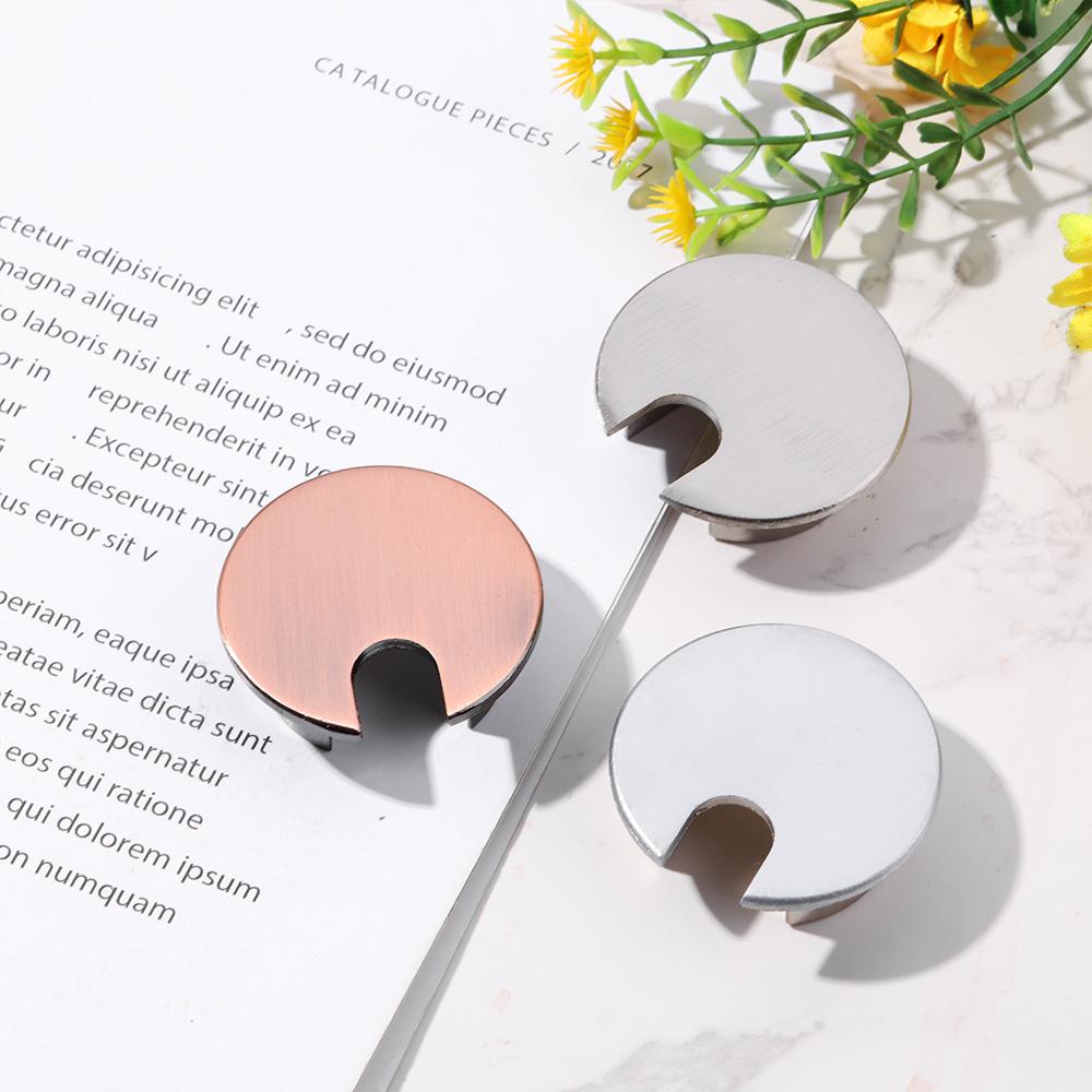 Alloy Buckle Line Organizer Wire Hole Cover Desk Table Cable Fastener Line Box Computer Grommet