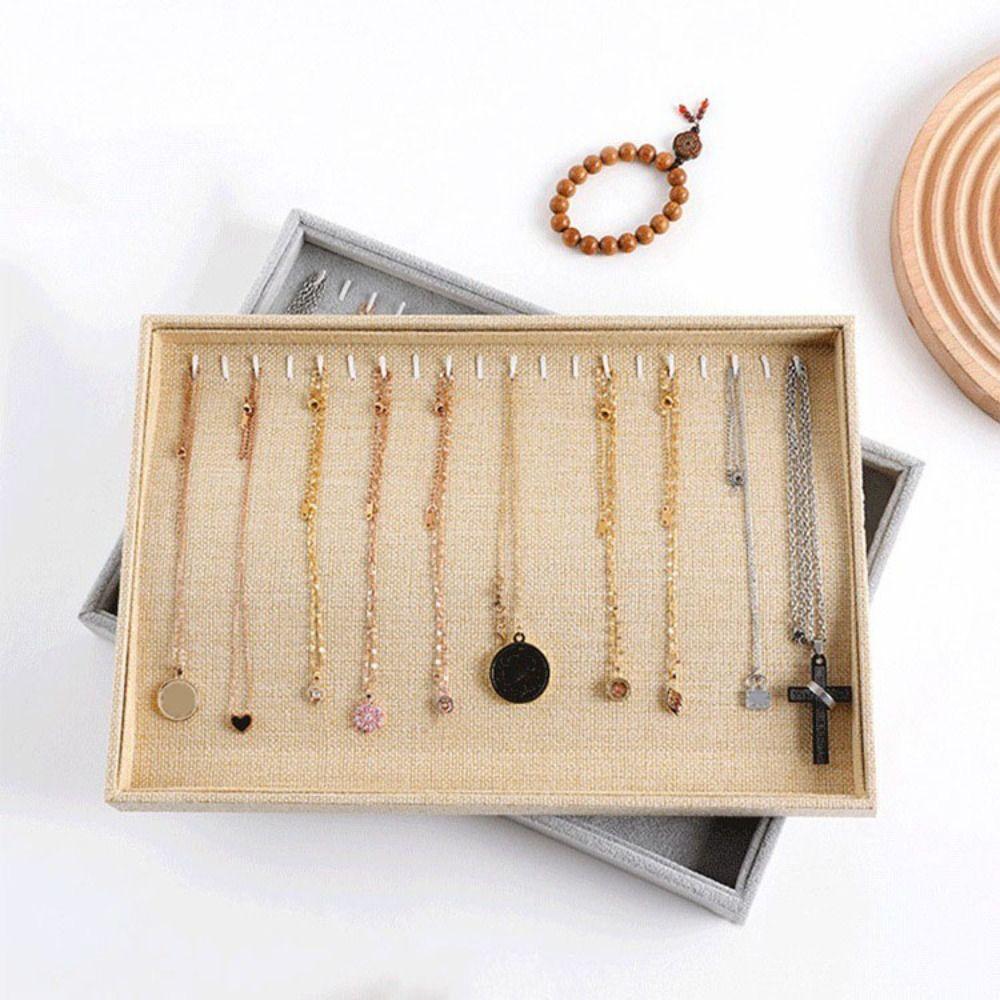 Large Capacity Jewelry Storage Box Necklaces Rings Earrings Plate  Jewelry Seller