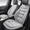 2-seater Elegant Comfortable Down Feather Car Seat Cushion Plush PU Leather Thick Warm Cozy for Autumn Winter