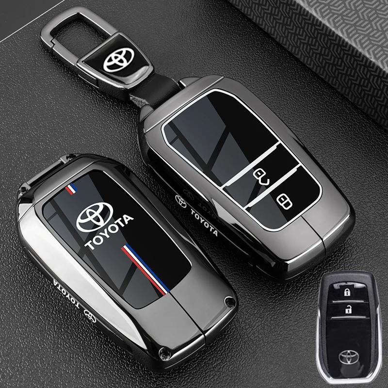 Car Key Case Fob Cover For Toyota Auris Corolla Avensis Verso Yaris Aygo Scion TC IM Camry RAV4 Forturner Car Accessories