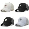 Flowers Letter M Embroidery Baseball Cap Breathable Outdoor Sun Hat Protection