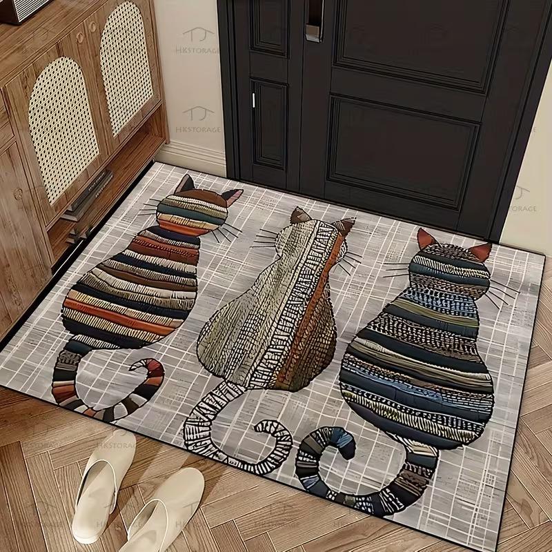 Boho Kleurrijk Vis Welkom Deurmat Antislip Makkelijk Schoon te Maken Portiek Vloermat Woonkamer Slaapkamer Binnen Huisdecoratie Tapijt 50x80cm 20x31inch