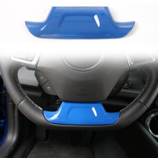 

Blue Steering Wheel Moulding Cover Decor Trim Bezles For Chevrolet Camaro 2017+