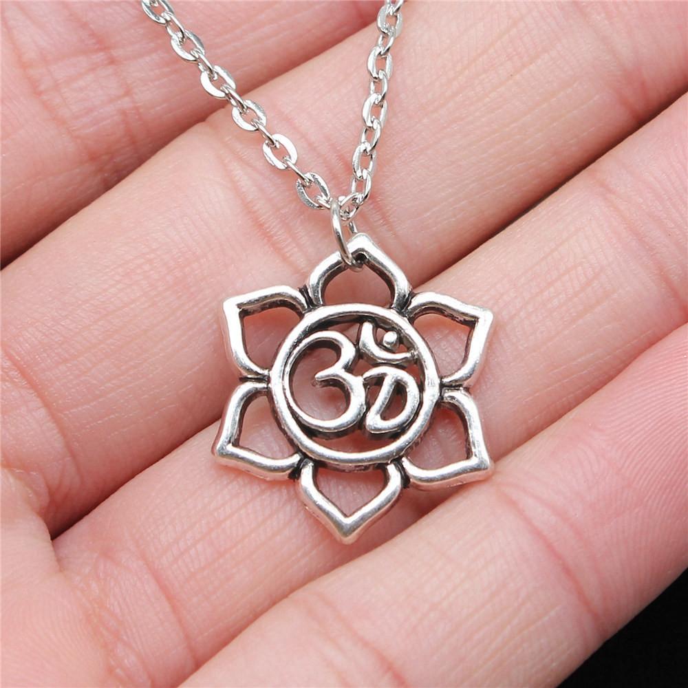 OM Jógový náhrdelník na krk 43cm řetízek Dámské šperky Plážové Boho věci