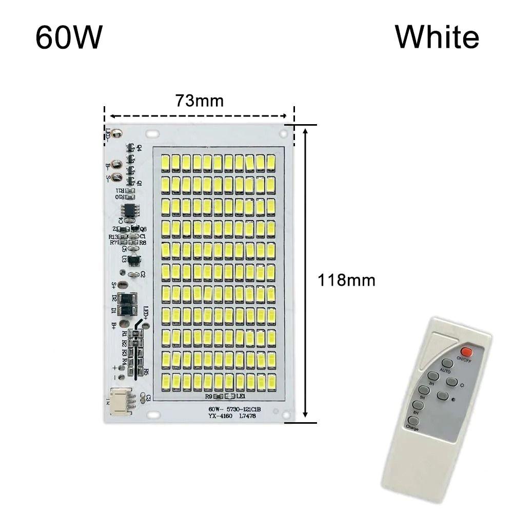 1Pcs SMD5730 LED Solar Light Board Remote Control Floodlight  For Outdoor Garden Lamp