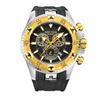 Reef Tiger Men's Athletic Watch, Yellow Gold-Tone Stainless Steel, Black, RGA303