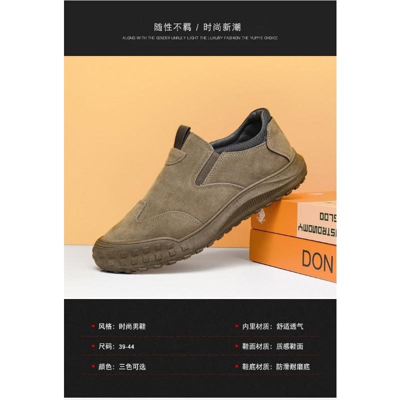 Herren S Niedrig geschnittene lässige Arbeitsschuhe Wasserdicht Rutschfest Slip-On Sneaker