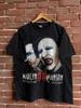 Marilyn Manson Věk Groteskní Vintage 00s Kapelové Tričko Rock Vzácné L Černé Unisex Tričko