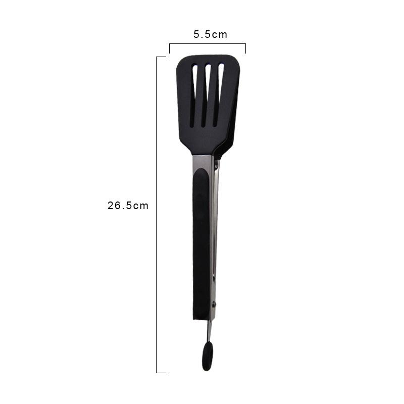 Silicone Anti-Scald Barbecue Clip Food Tongs Pastry Grill Meat Clamp Stainless Steel Non-Stick Utensils Kitchen Accessories