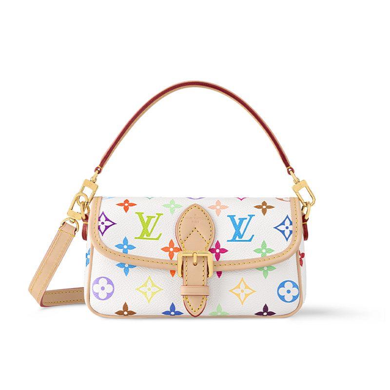 Louis Vuitton X Takashi Murakami Nano Diane White Multicolored M14194