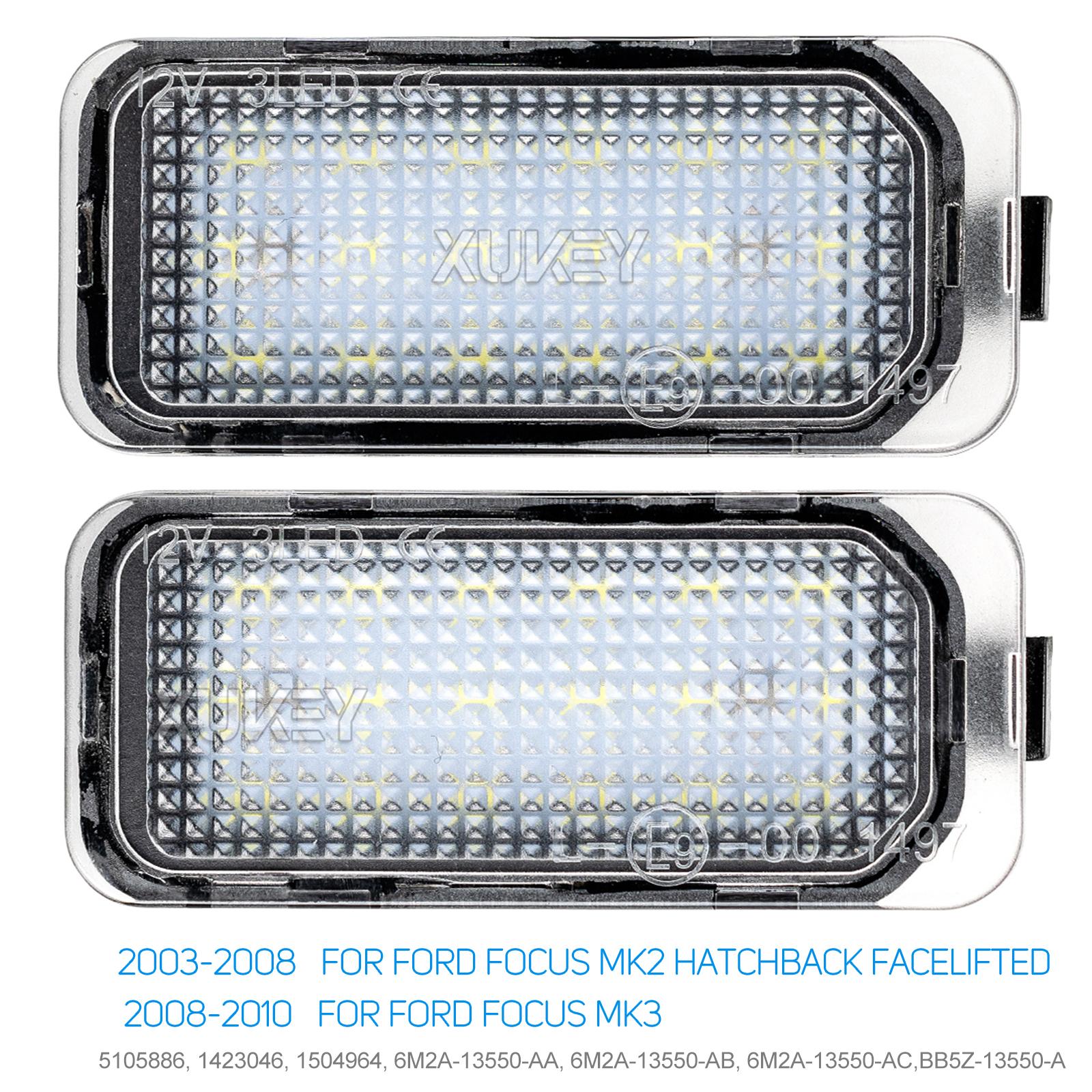 

2x светодиодные лампы подсветки номерного знака 24SMD автомобильные аксессуары осветительная часть для Ford Focus 2 MK2 ST 225 MK3 2003- 2008 2009-2018 focus3