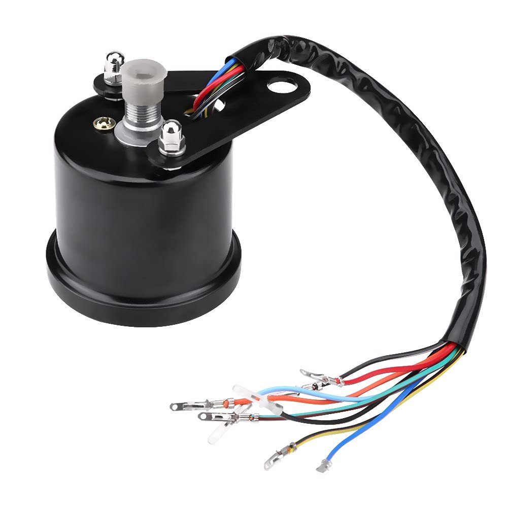Bike Speedometer Universal - Qiilu Motorcycle Odometer Speedometer Gauge with Indicator 60mm Mini Speedometer Mechanical Bike Meter