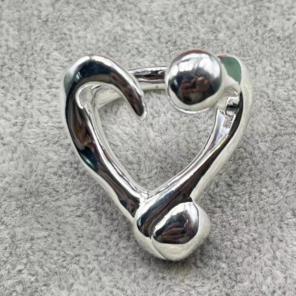 2024 UNode50 Exquisite Geometric Heart Ring - Spanish Fashion Holiday Gift Size 9