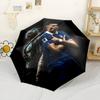 Mbappé Automatic Umbrella with 8-Rib Compact Design Durable Everyday Carry Umbrella Fashion Lovers Best for Christmas