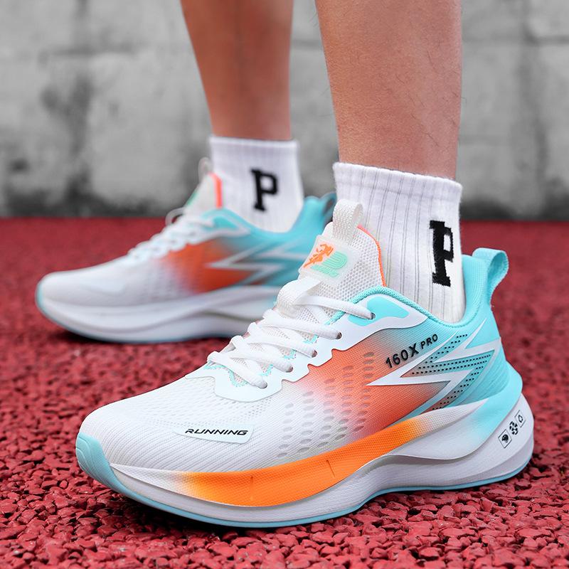 New ultra-light mesh ice silk breathable racing running shoes men's non-slip student casual sports shoes large size