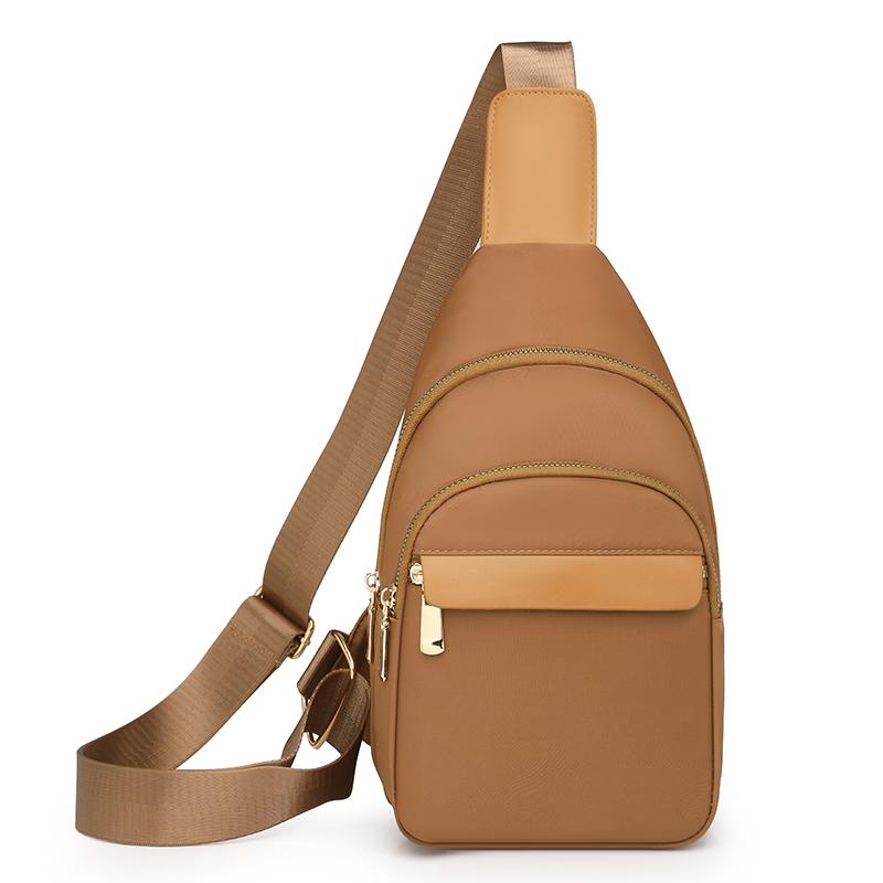 Dámska náprsná taška s kontrastnou farbou, veľkokapacitná taška cez rameno/crossbody