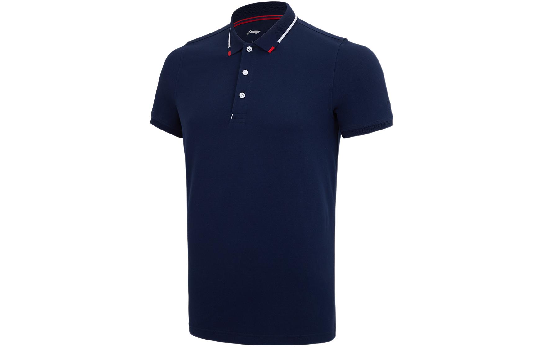 Li Ning Sportlife Polo Shirt Men s Dark Blue APLQ161-2 S