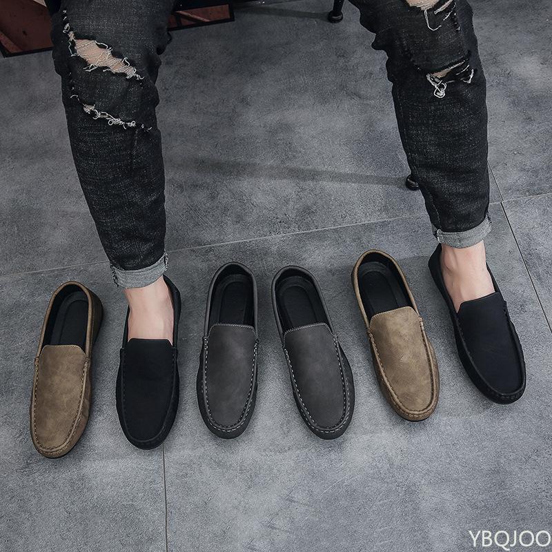 Men's New Low Cut Flats Fashion Comfortable Lazy Shoes Trendy Versatile Loafers Casual Lightweight Male Shoes Zapatos Homme