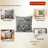 2D Floral Embroidered Pattern Decorative Pillow Covers Pattern Cushion Cover Suitable For Sofa Bedroom Car Pillow Cover