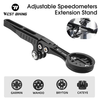 WEST BIKING Guidon Intégré Support Garmin Support Compteur de Vitesse Gopro Lumière Adaptateur Guidon Aéro Vélo de Route Pour Wahoo XOSS Bryton