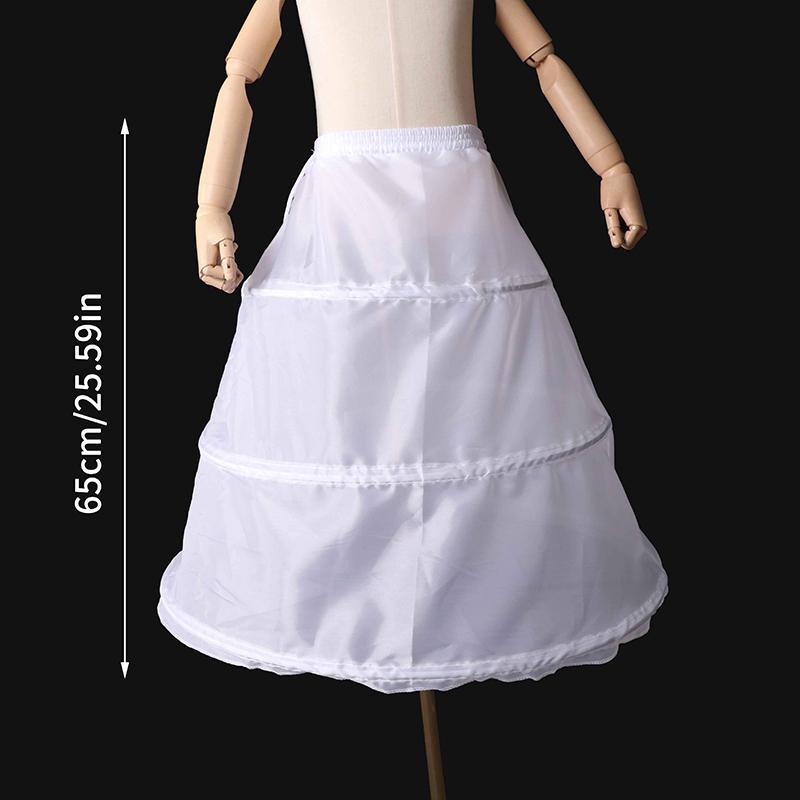 Kız Çocuk Jartiyer Alt Etek W 2/3 Halkalı Slip Kız Krinolin Çiçek Kız Elbisesi İç Etek Esnek Bel Kostüm Giyme Oyun Zamanı Eğlencesi İçin
