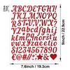 1 Inch Handwritten Letter Sticker Gold Sand Silver Sand Shiny Stout Waterproof Gift Greeting Card DIY Alphanumeric Sticker