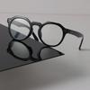 Trendige Runde Brille Damen Herren Minimalistisch Transparente Brille Retro Klarer Linsenrahmen Brille Oculos