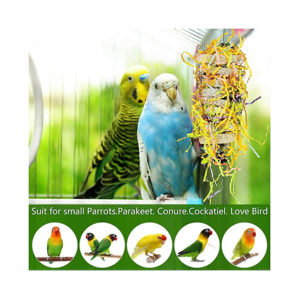 5 Pack Bird Shredding Toys Bird Parrots Chewing Hanging Toys Parrot Cage Shredder Toys Bird Cage Accessories