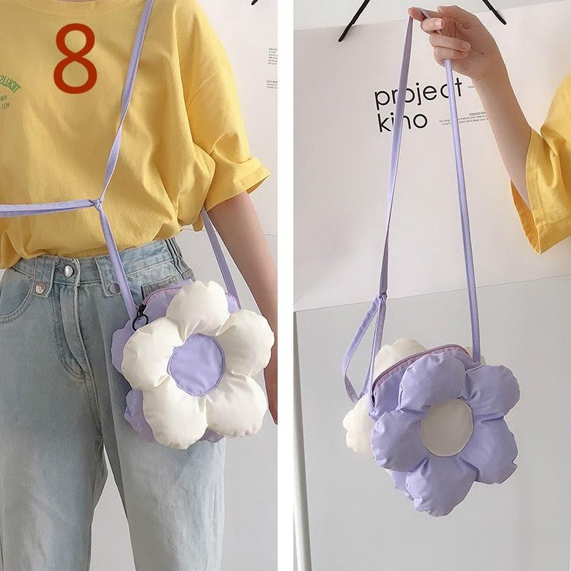 Macarone Cute Small Flower Bag Women's Bag Messenger Bag Simple Casual Style